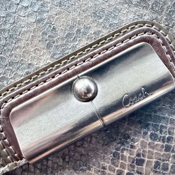 Coach Kristin Python Embossed Crossbody Bag w/ Detachable Chain Strap - Picture 5 of 16